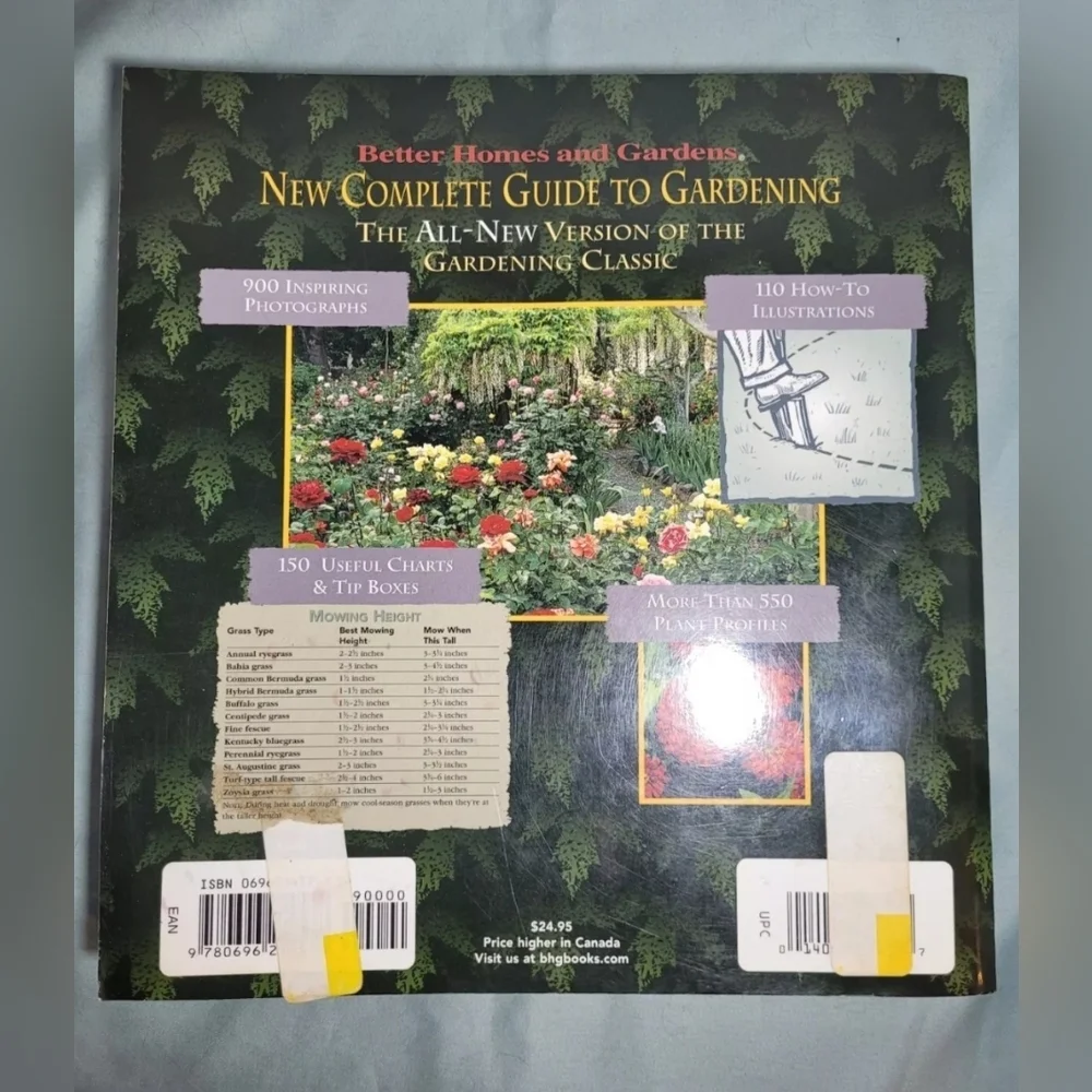 New Complete Guide to Gardening ~ Better Homes & Gardens Large Paperback‎ Book